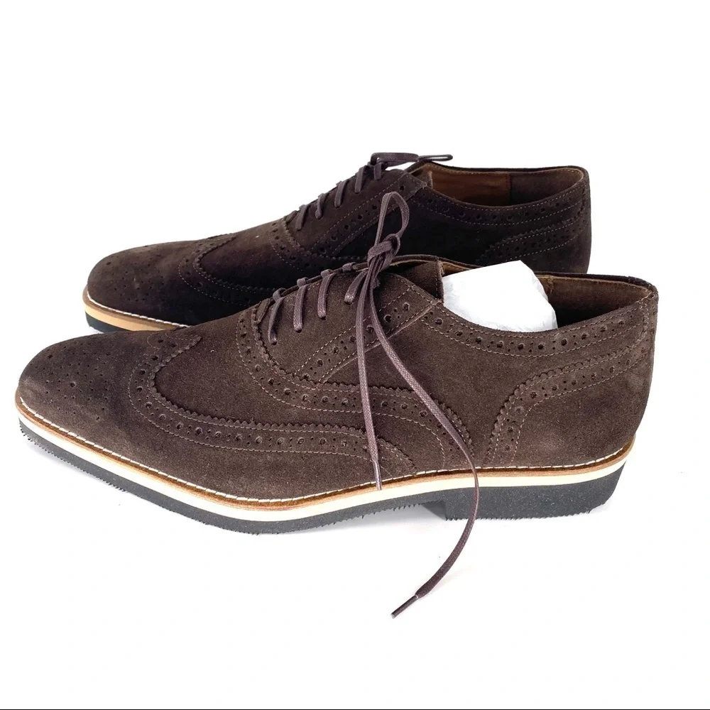 Girotti LIGHTWEIGHT MEN`S Suede SHOES 10583 size10